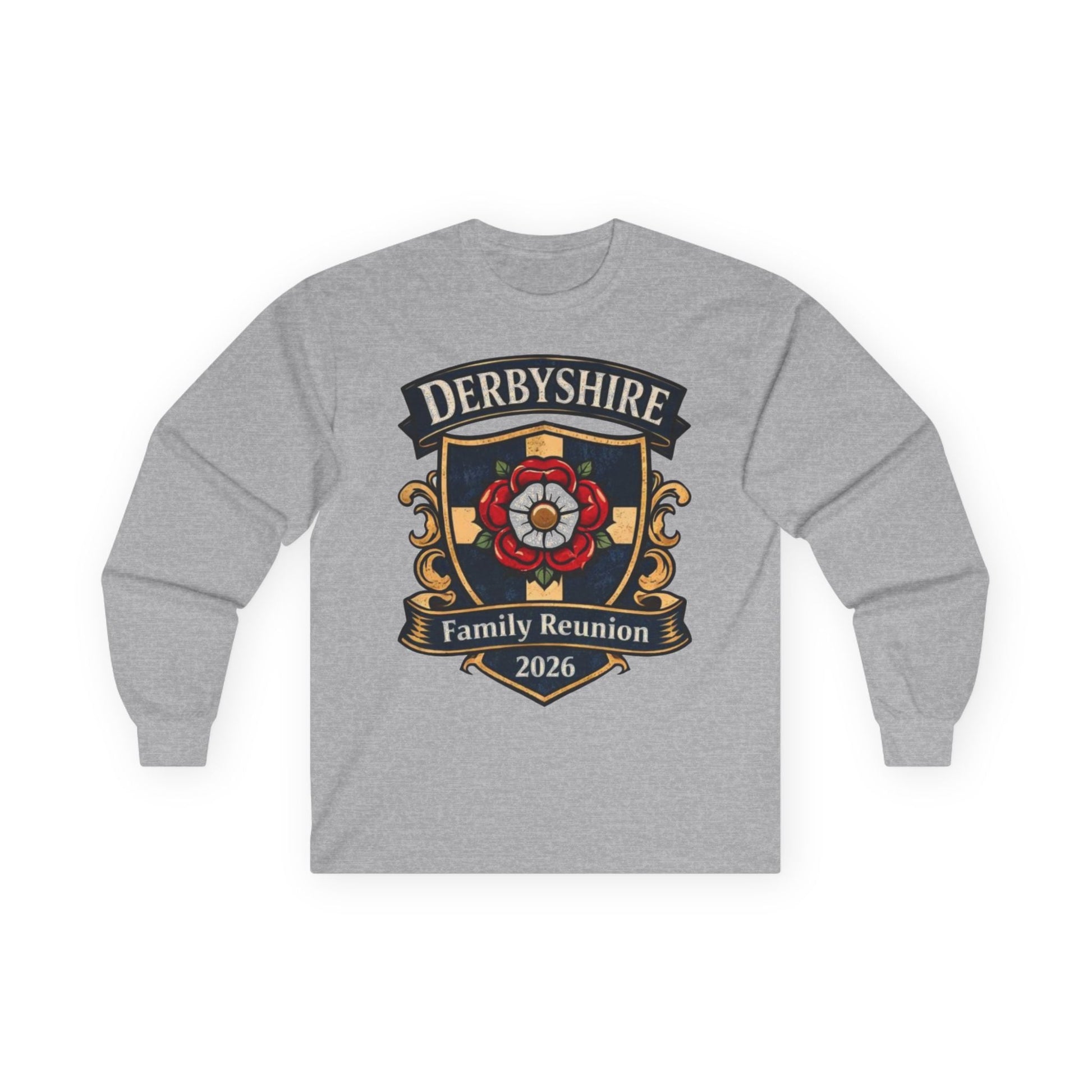 Derbyshire Family Reunion 2026 Long Sleeve T-Shirt - Fallon Gifts