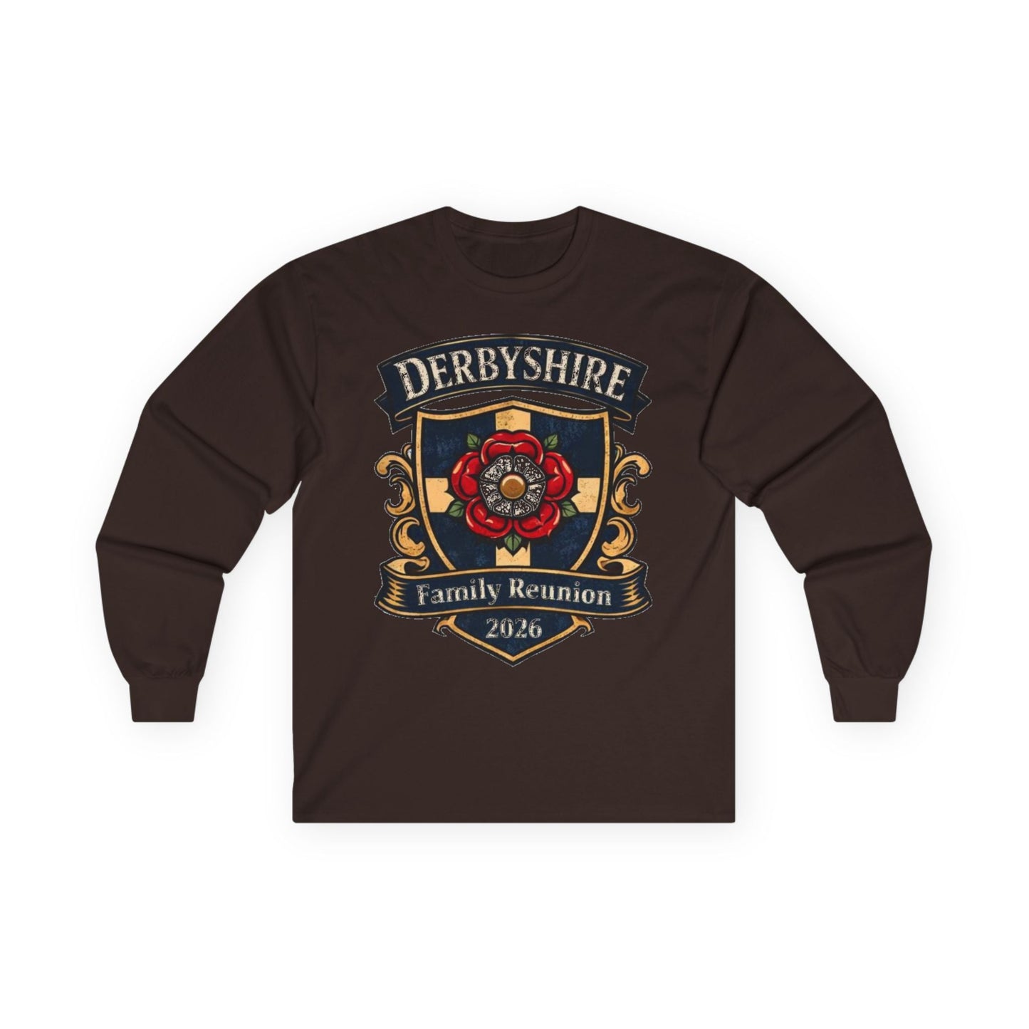 Derbyshire Family Reunion 2026 Long Sleeve T-Shirt - Fallon Gifts