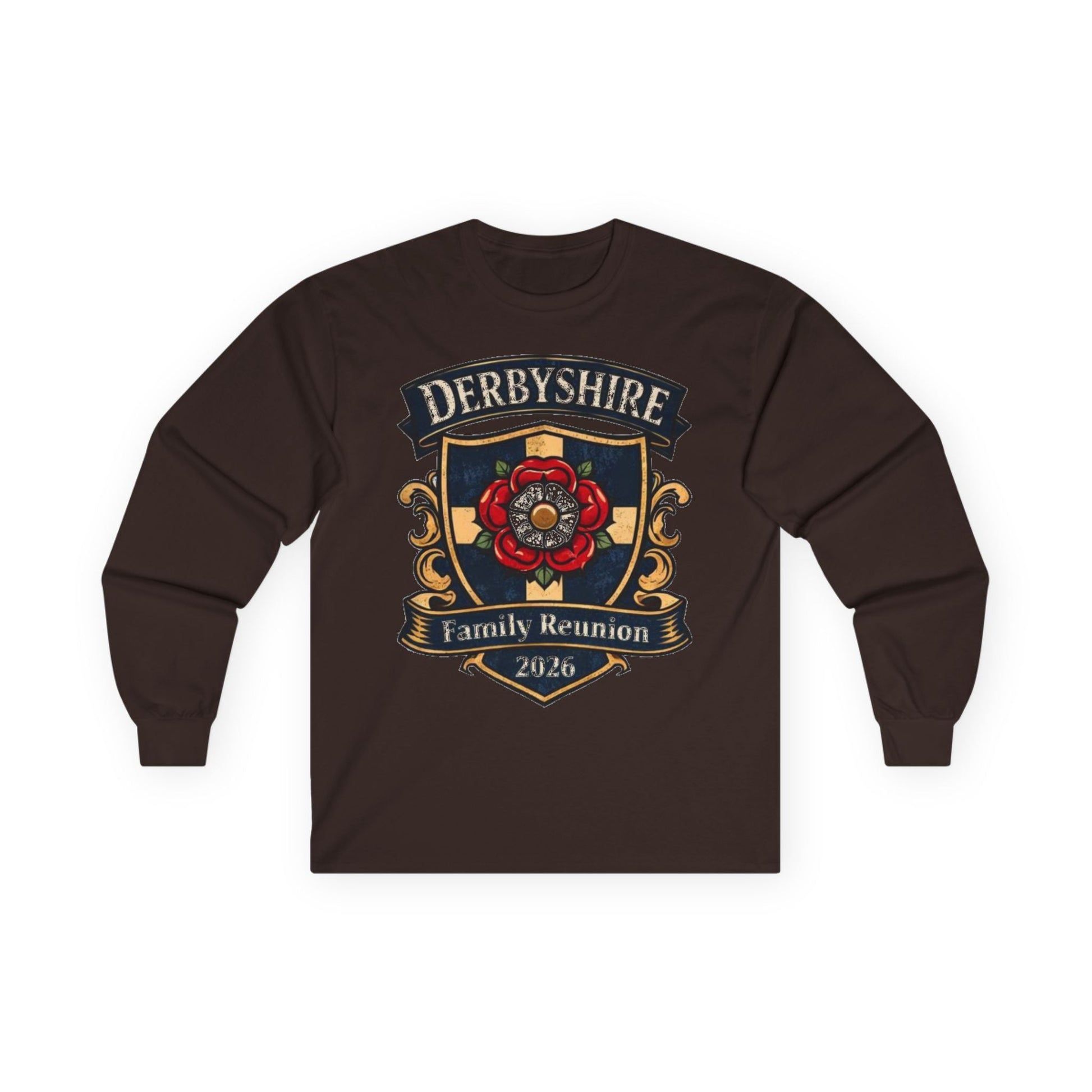 Derbyshire Family Reunion 2026 Long Sleeve T-Shirt - Fallon Gifts