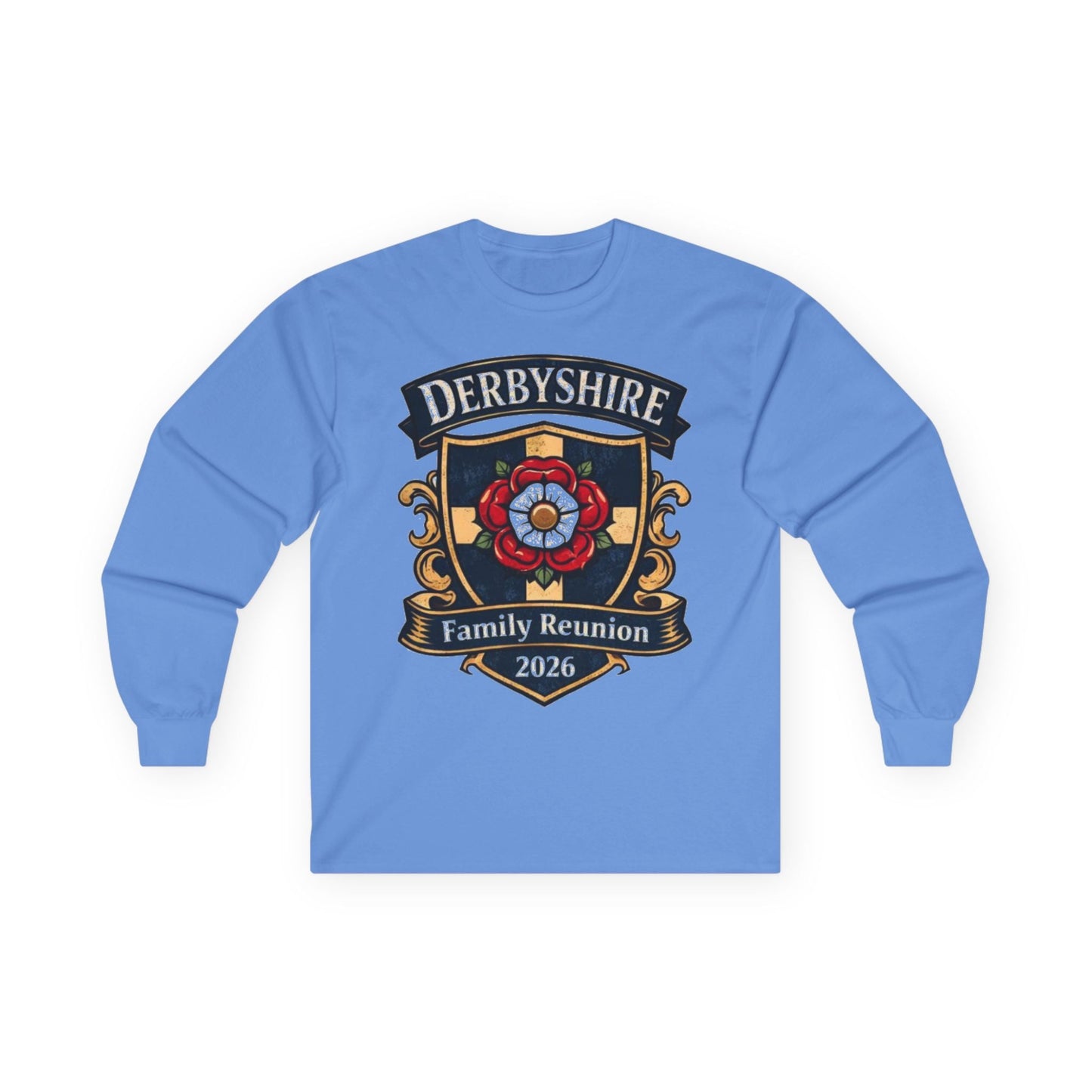 Derbyshire Family Reunion 2026 Long Sleeve T-Shirt - Fallon Gifts