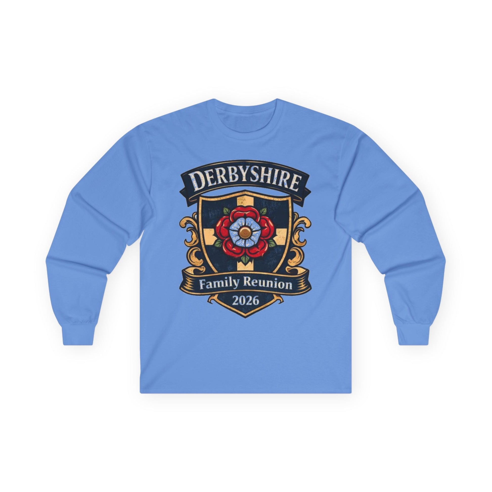 Derbyshire Family Reunion 2026 Long Sleeve T-Shirt - Fallon Gifts