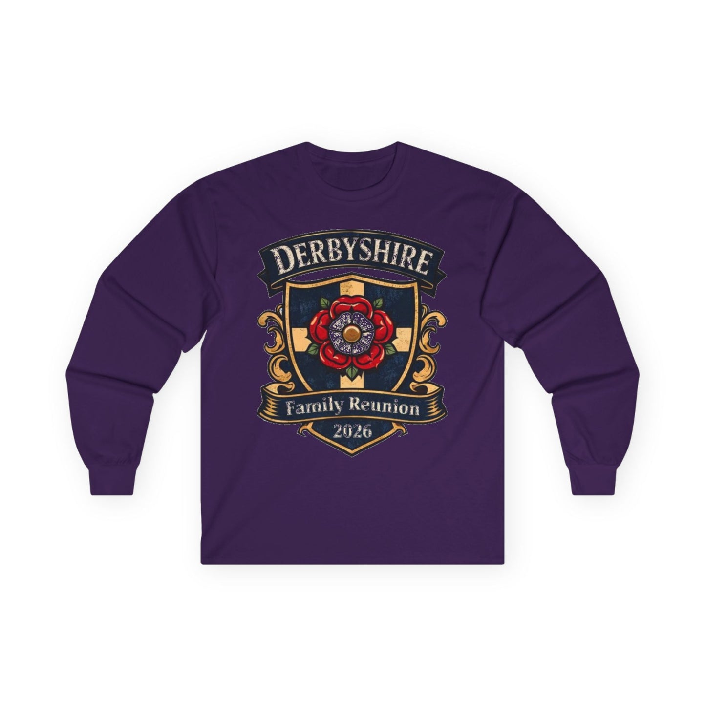 Derbyshire Family Reunion 2026 Long Sleeve T-Shirt - Fallon Gifts
