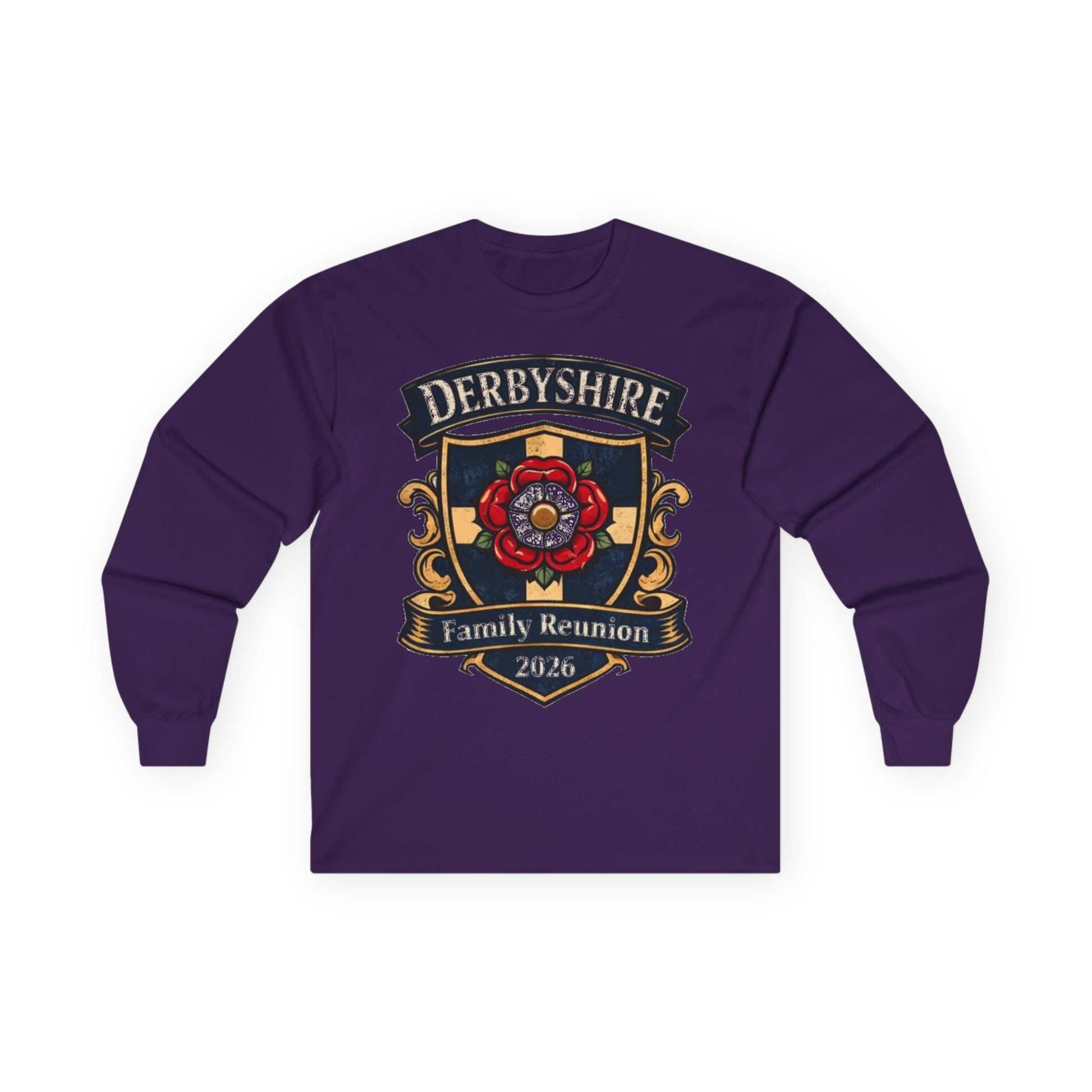 Derbyshire Family Reunion 2026 Long Sleeve T-Shirt - Fallon Gifts