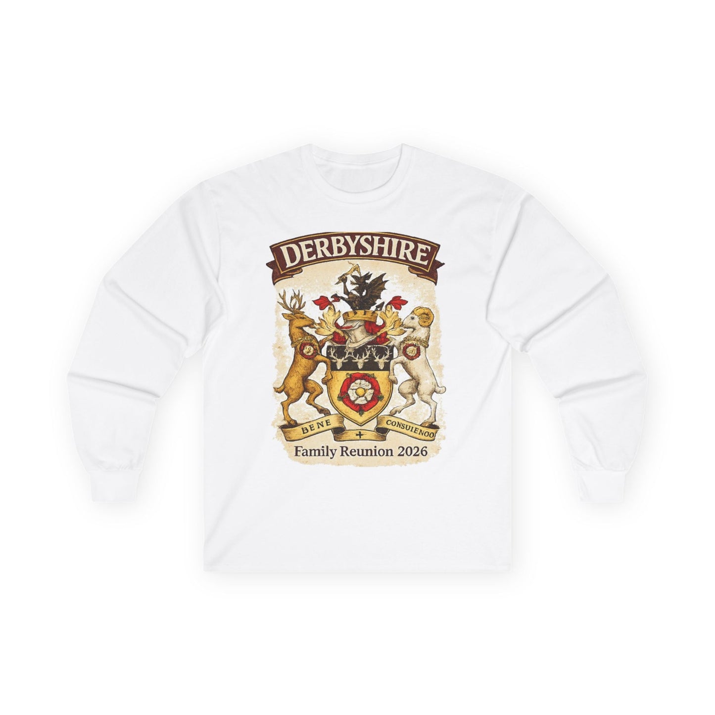 Derbyshire Family Reunion 2026 Long Sleeve Tee - Fallon Gifts
