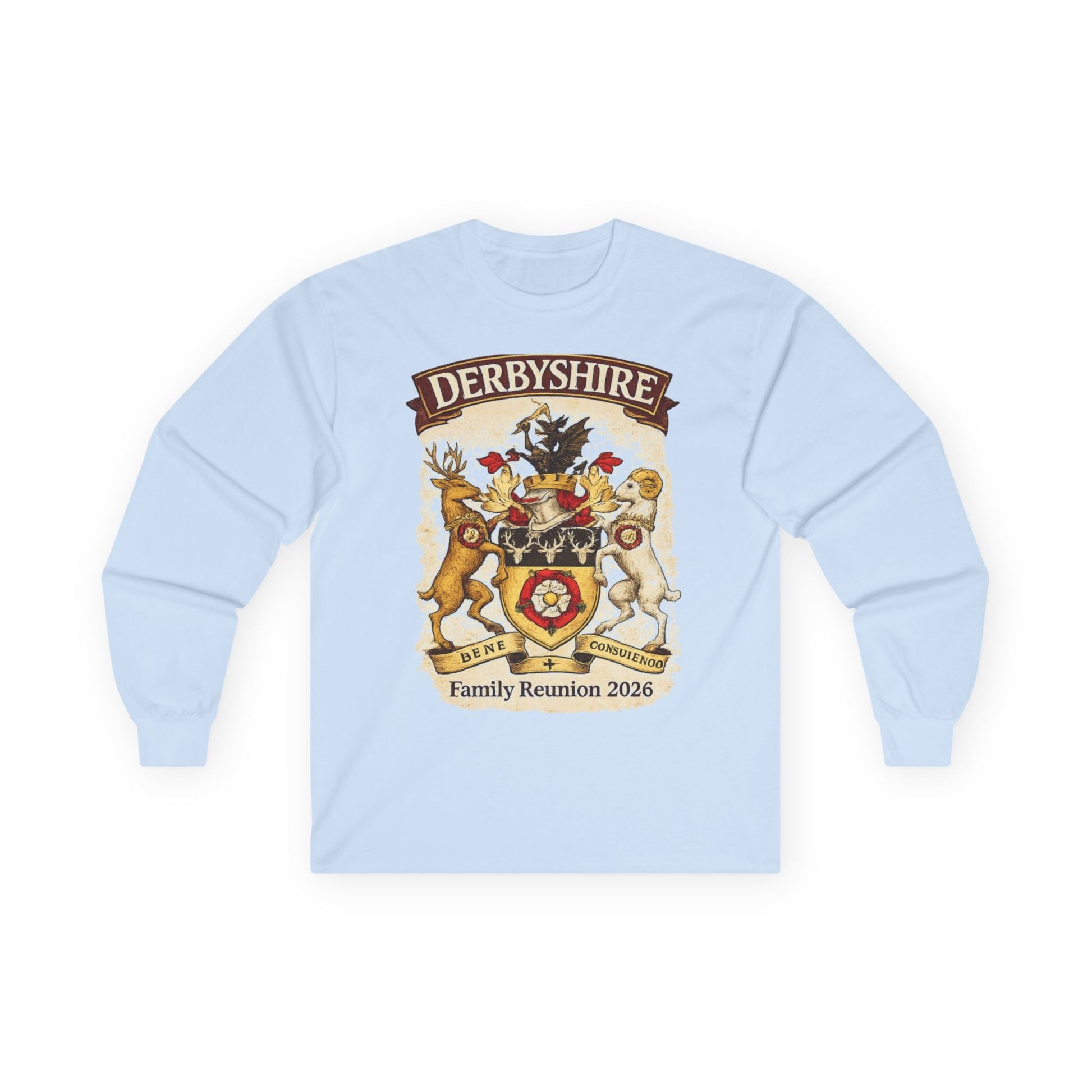 Derbyshire Family Reunion 2026 Long Sleeve Tee - Fallon Gifts