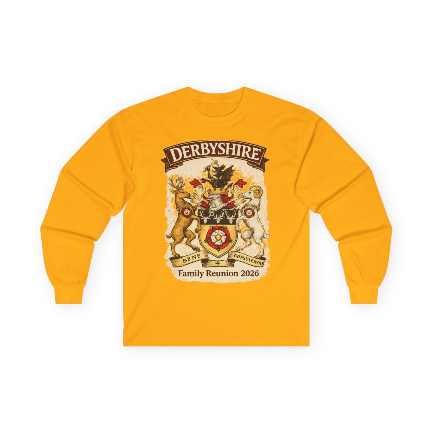 Derbyshire Family Reunion 2026 Long Sleeve Tee - Fallon Gifts