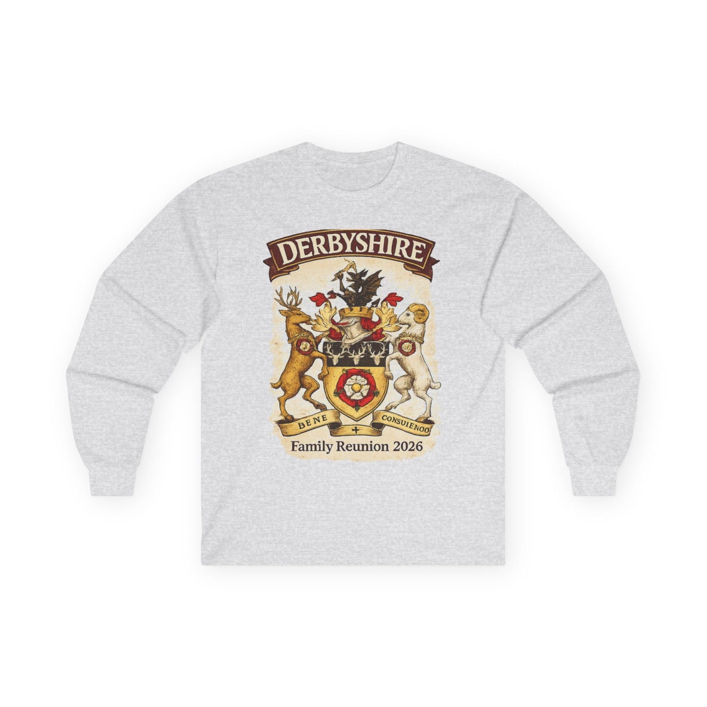 Derbyshire Family Reunion 2026 Long Sleeve Tee - Fallon Gifts