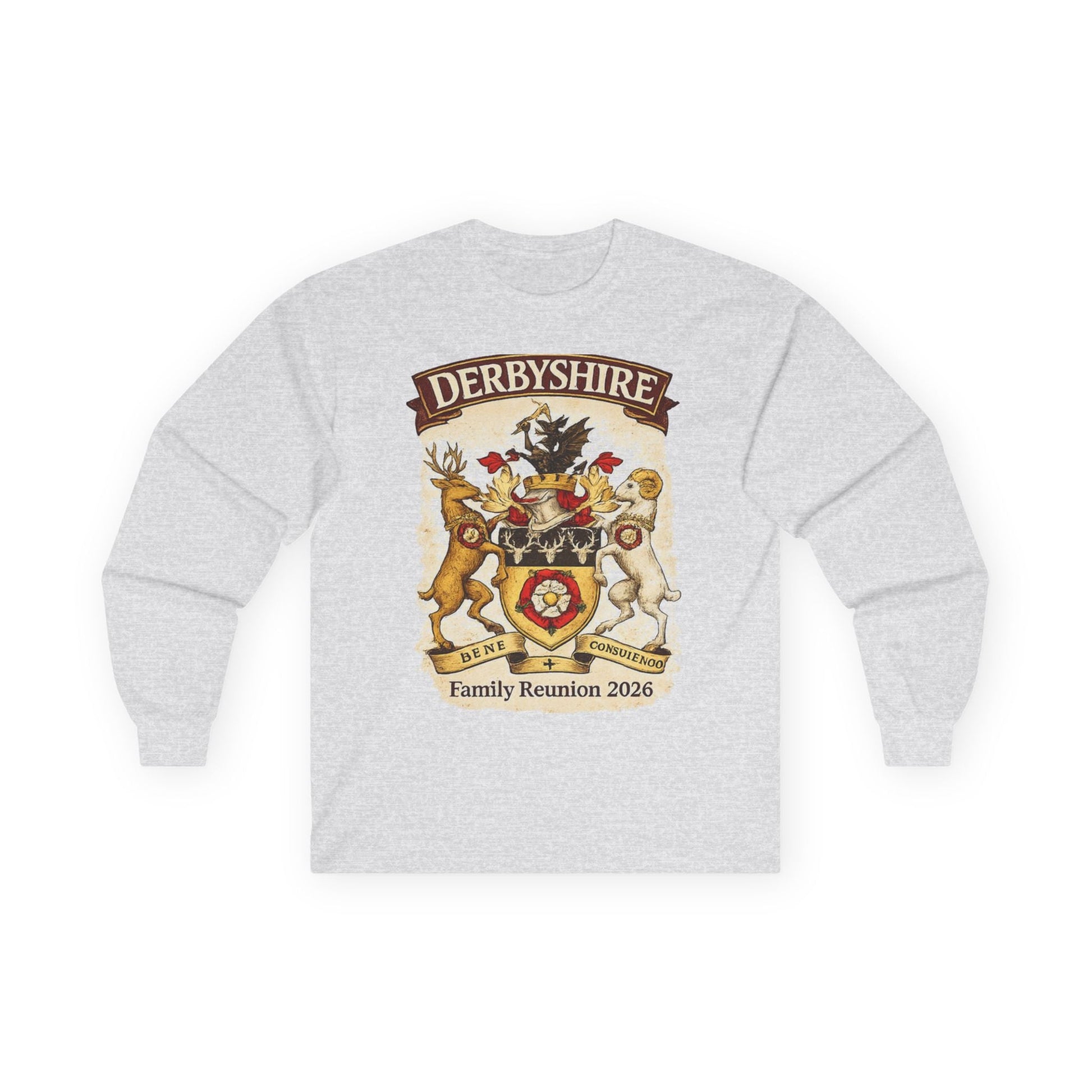 Derbyshire Family Reunion 2026 Long Sleeve Tee - Fallon Gifts