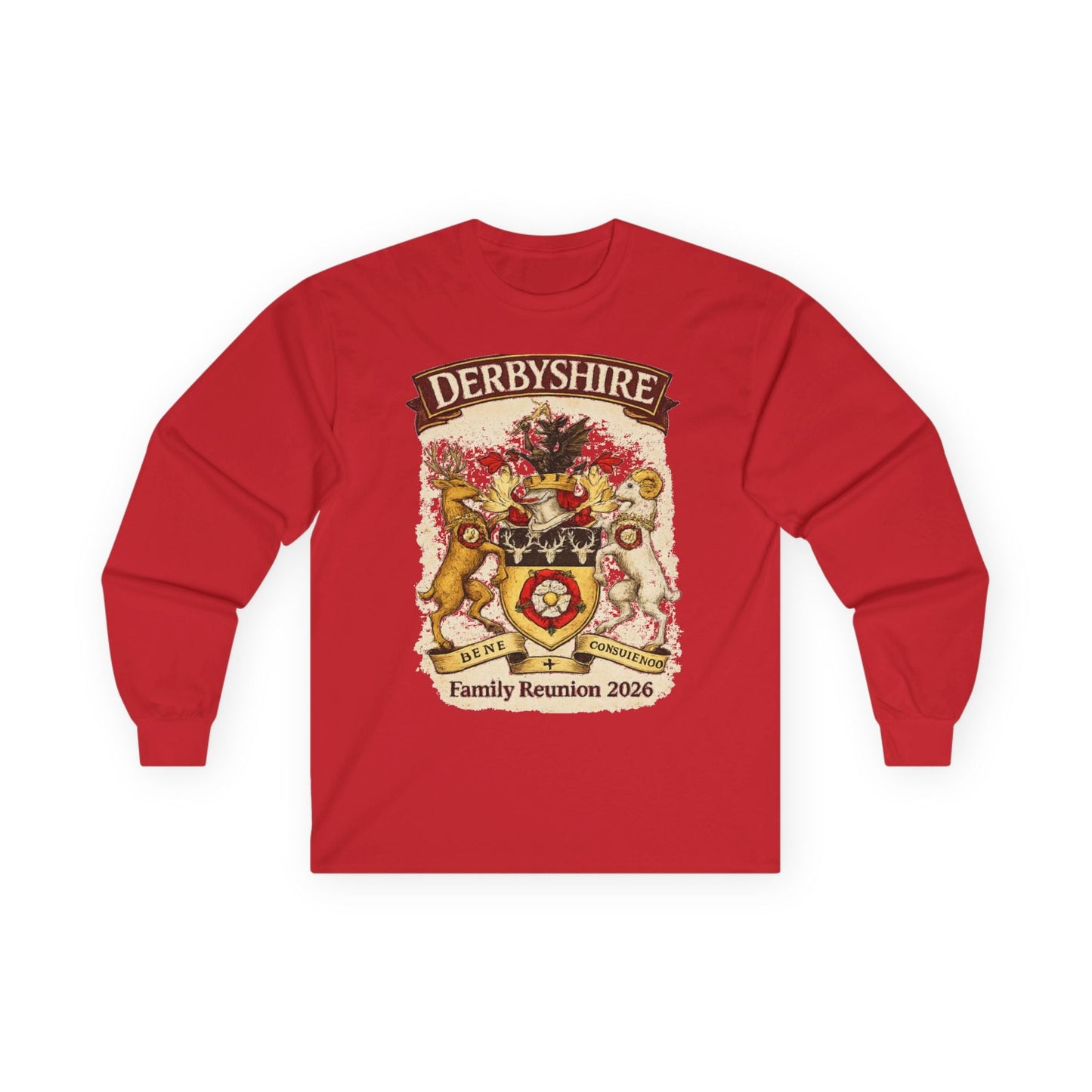 Derbyshire Family Reunion 2026 Long Sleeve Tee - Fallon Gifts