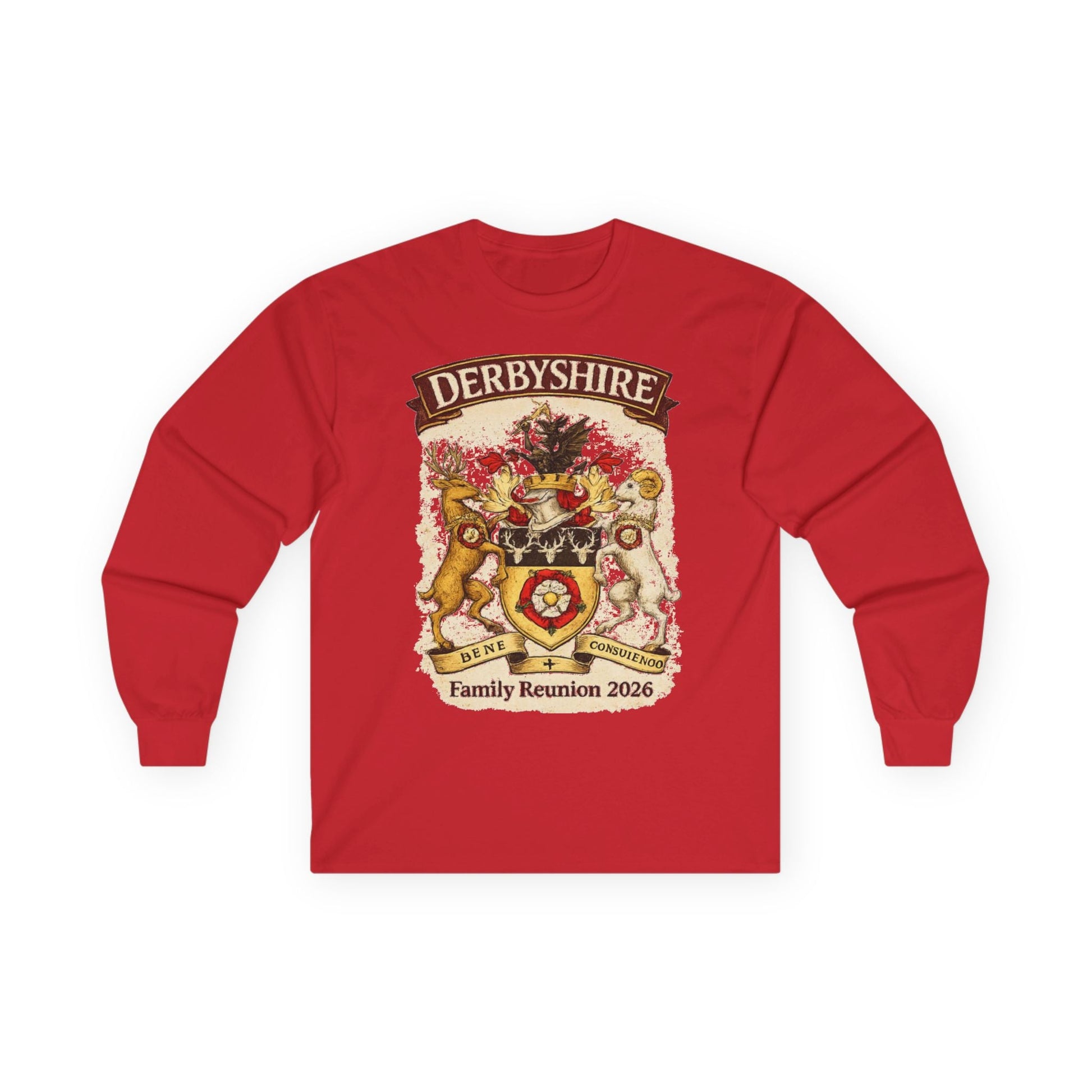 Derbyshire Family Reunion 2026 Long Sleeve Tee - Fallon Gifts
