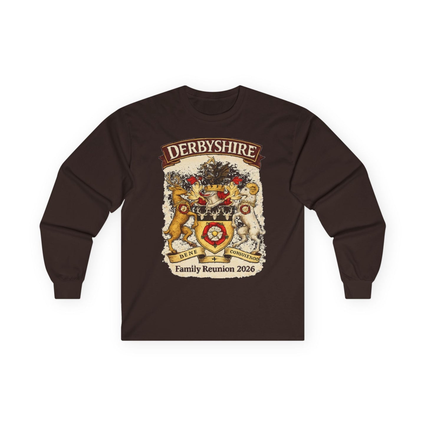Derbyshire Family Reunion 2026 Long Sleeve Tee - Fallon Gifts