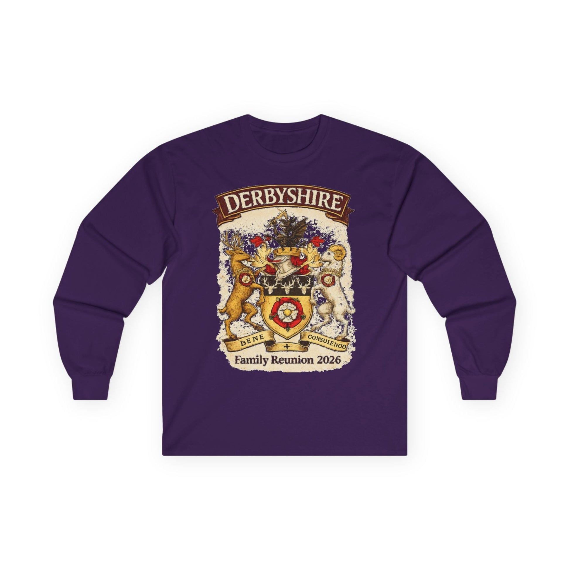 Derbyshire Family Reunion 2026 Long Sleeve Tee - Fallon Gifts