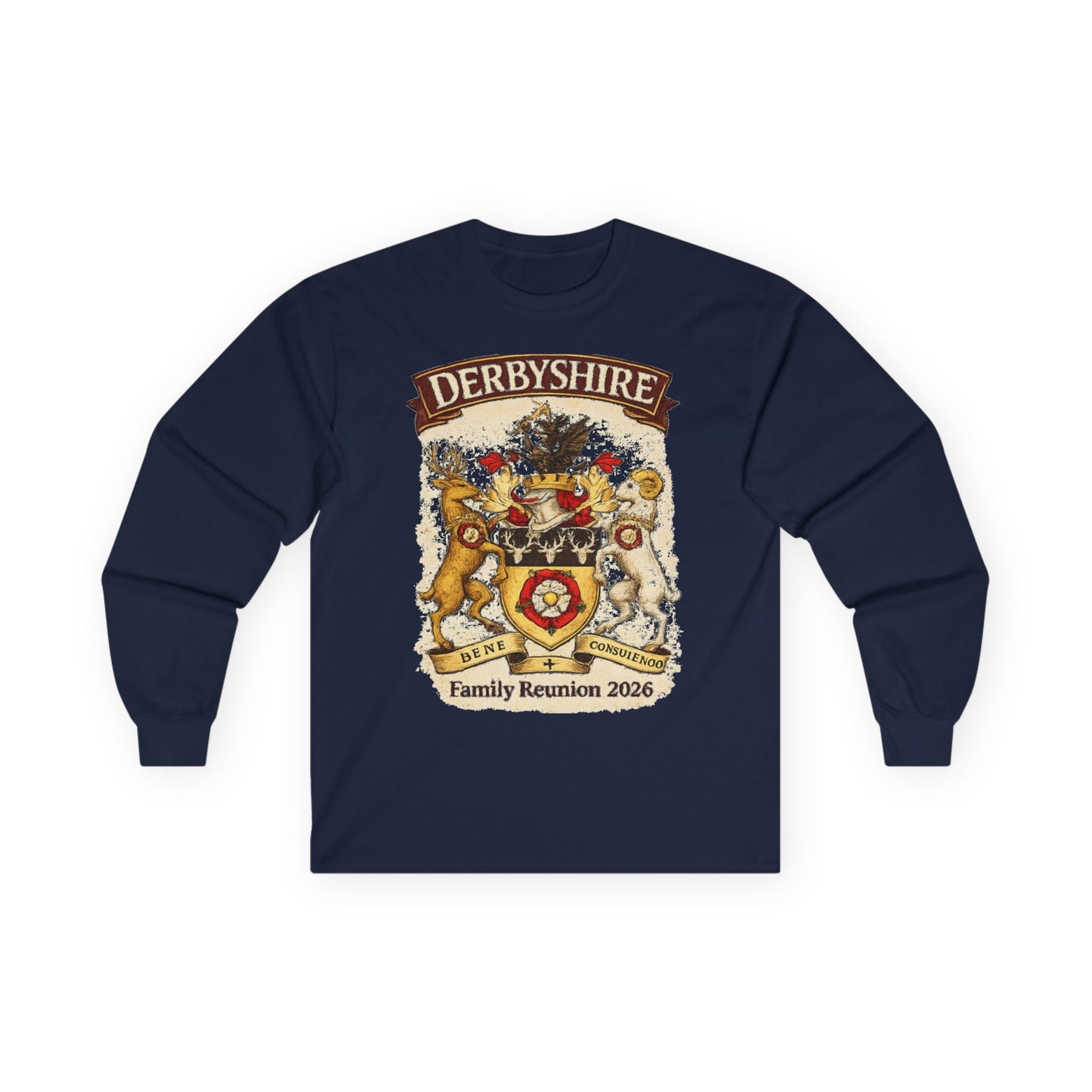 Derbyshire Family Reunion 2026 Long Sleeve Tee - Fallon Gifts