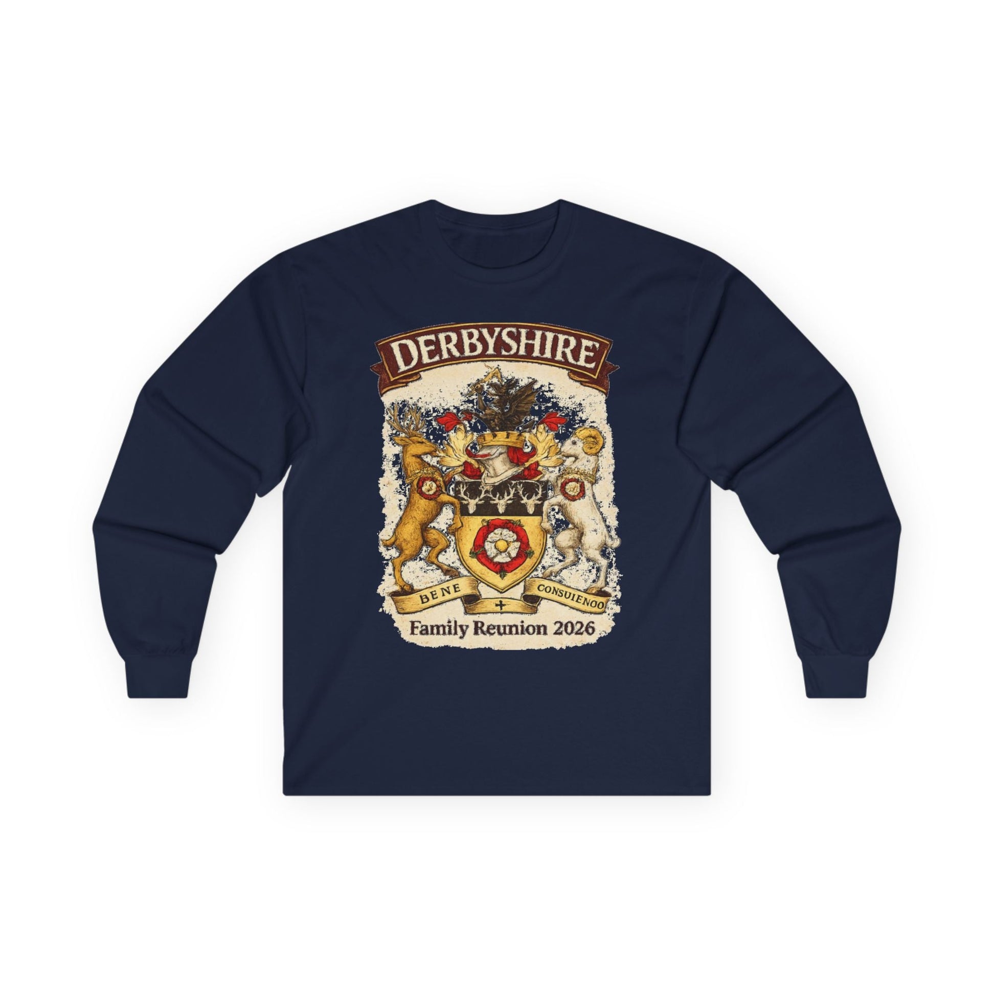 Derbyshire Family Reunion 2026 Long Sleeve Tee - Fallon Gifts