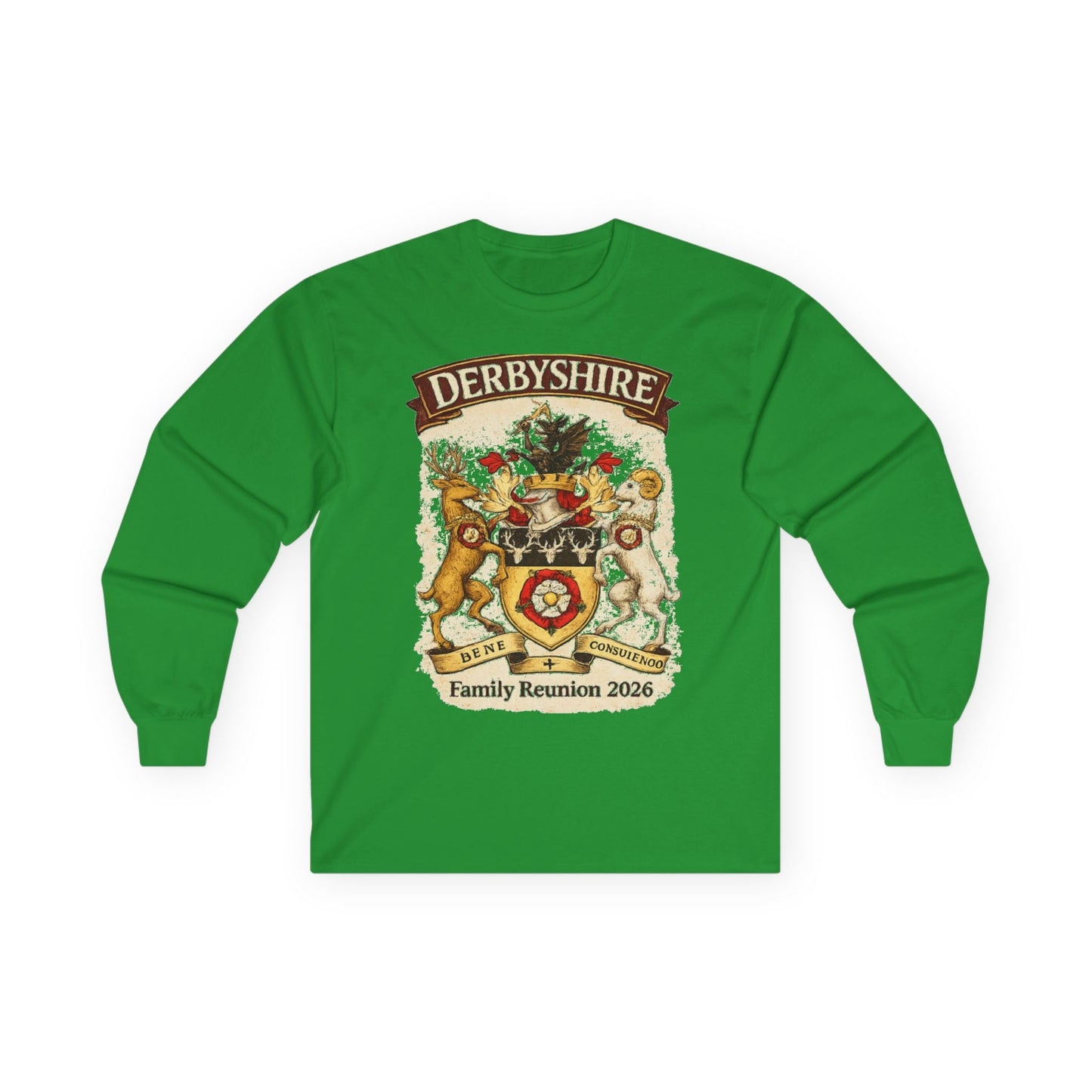 Derbyshire Family Reunion 2026 Long Sleeve Tee - Fallon Gifts