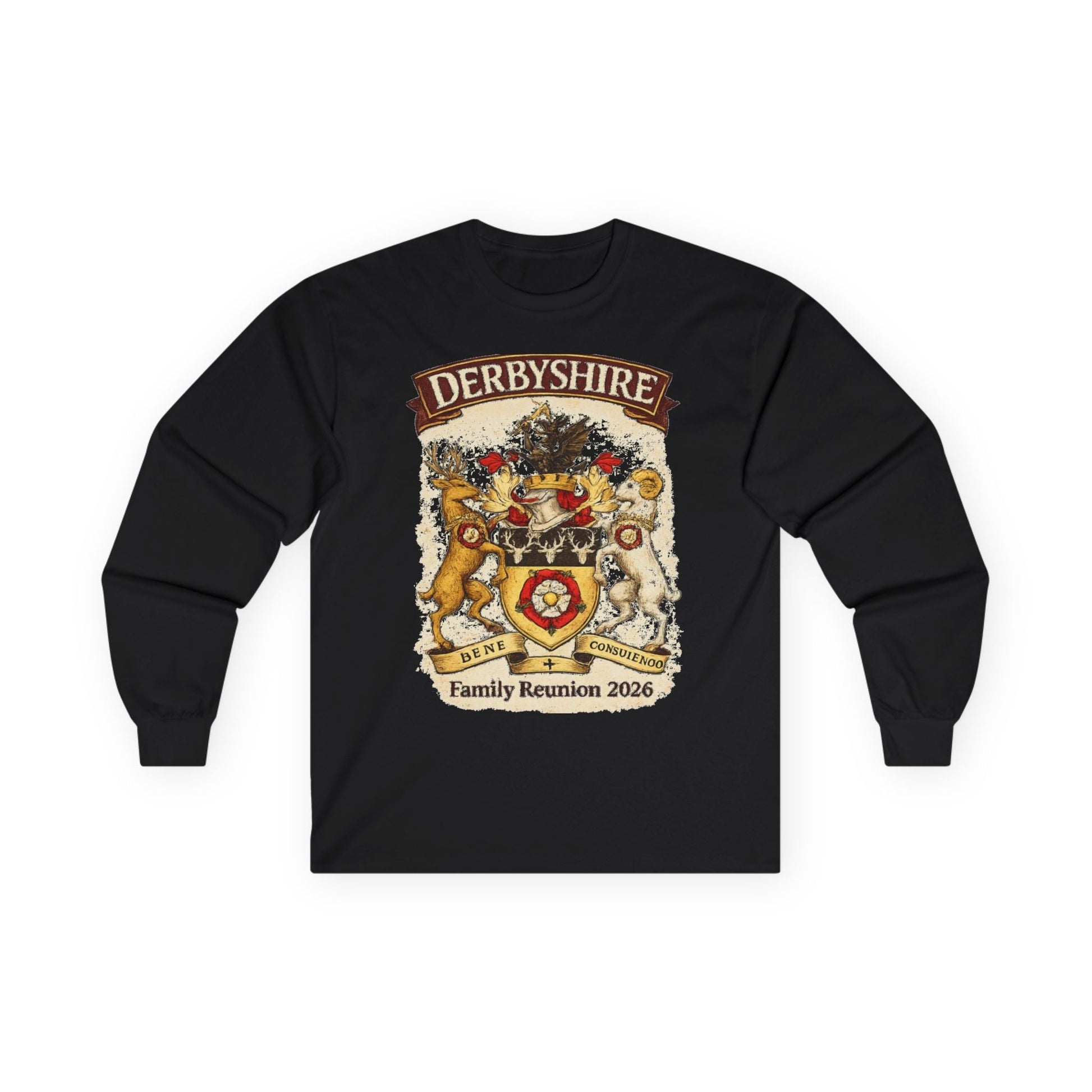 Derbyshire Family Reunion 2026 Long Sleeve Tee - Fallon Gifts