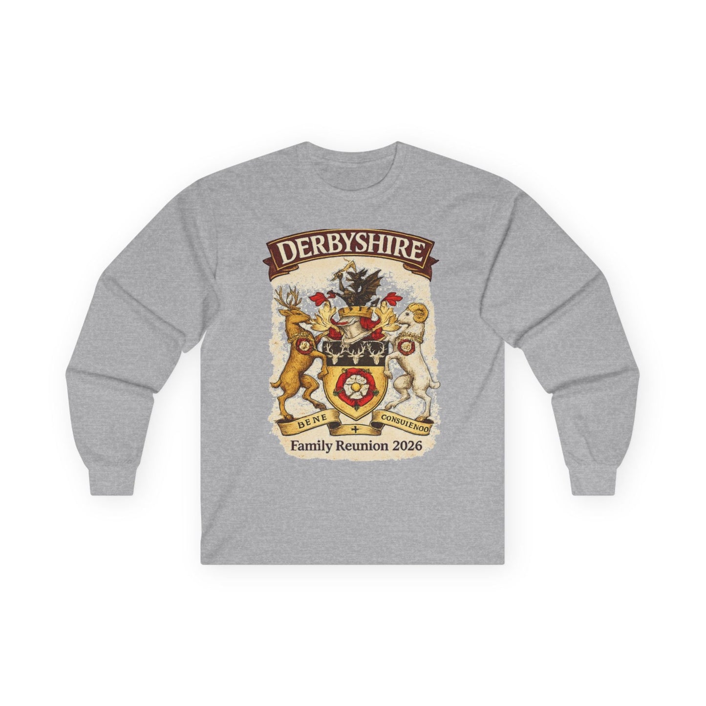 Derbyshire Family Reunion 2026 Long Sleeve Tee - Fallon Gifts