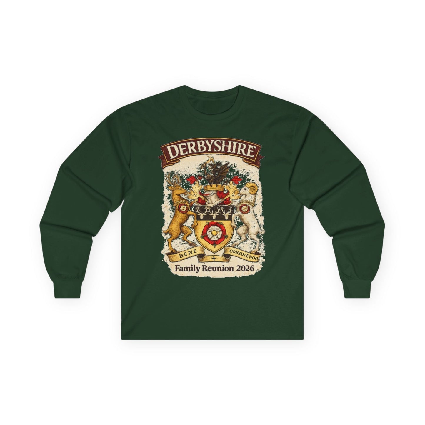 Derbyshire Family Reunion 2026 Long Sleeve Tee - Fallon Gifts