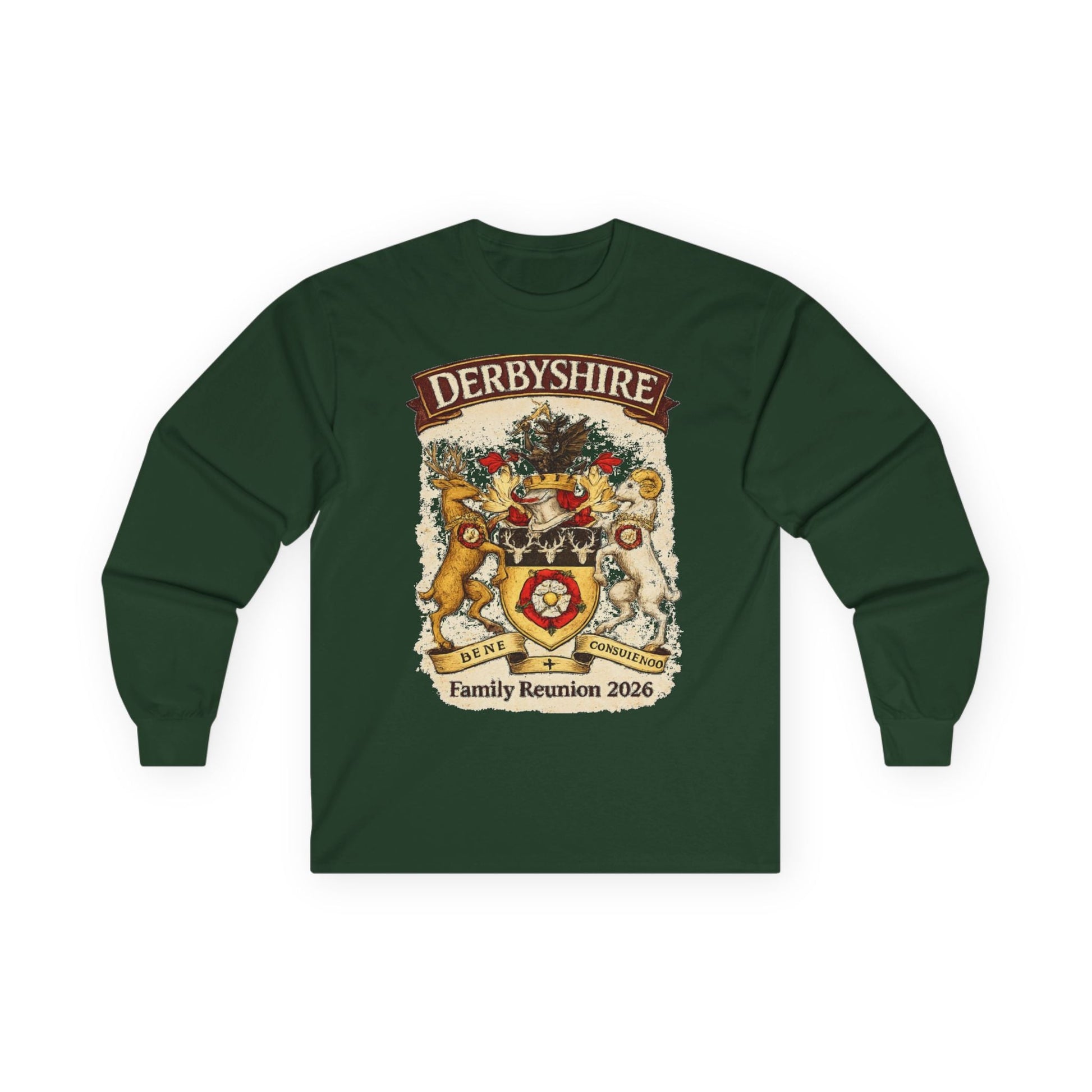 Derbyshire Family Reunion 2026 Long Sleeve Tee - Fallon Gifts
