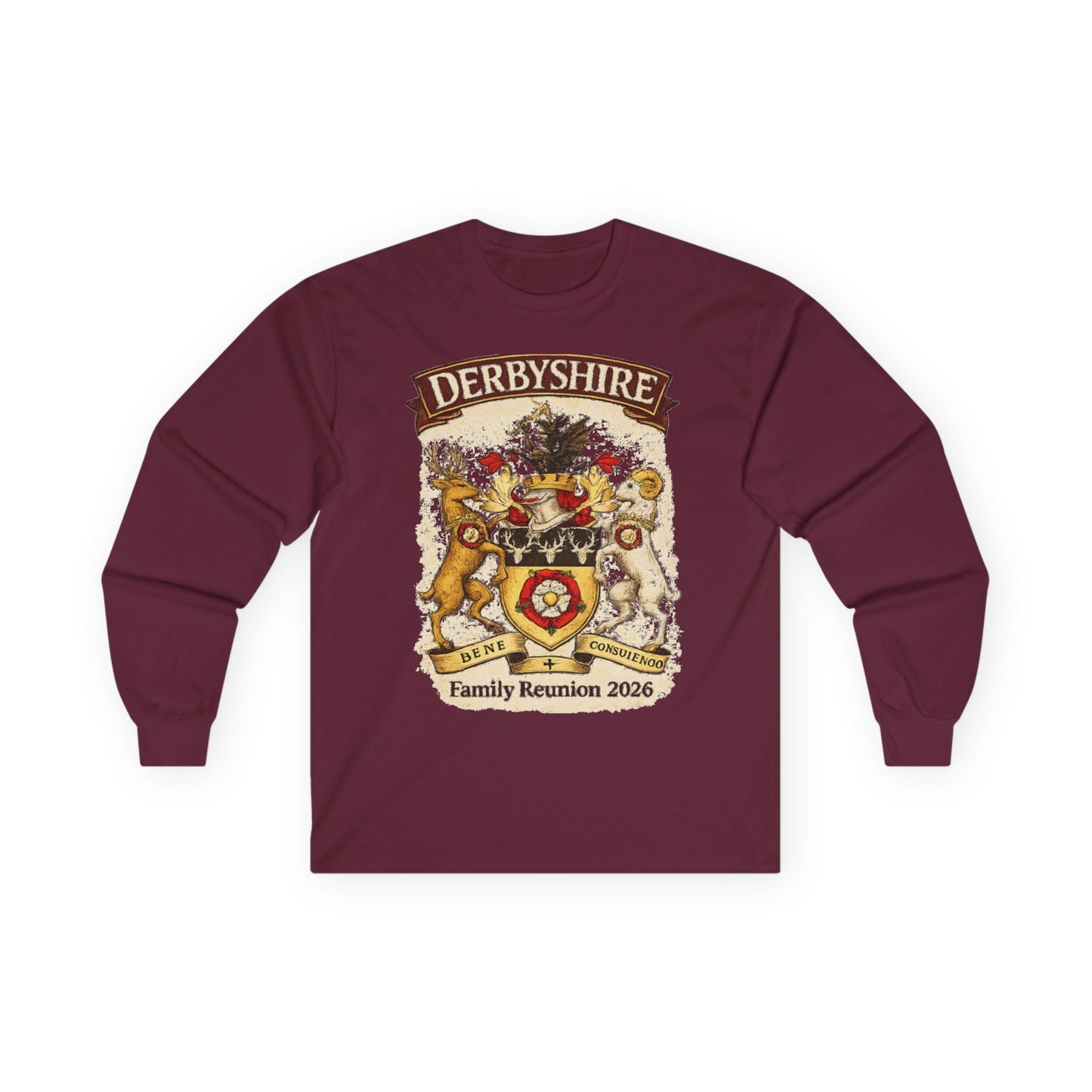 Derbyshire Family Reunion 2026 Long Sleeve Tee - Fallon Gifts