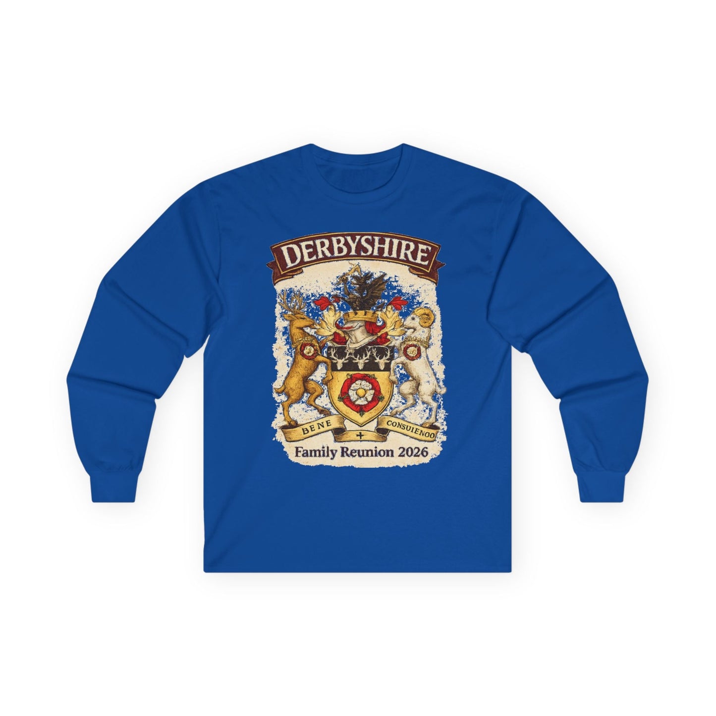Derbyshire Family Reunion 2026 Long Sleeve Tee - Fallon Gifts