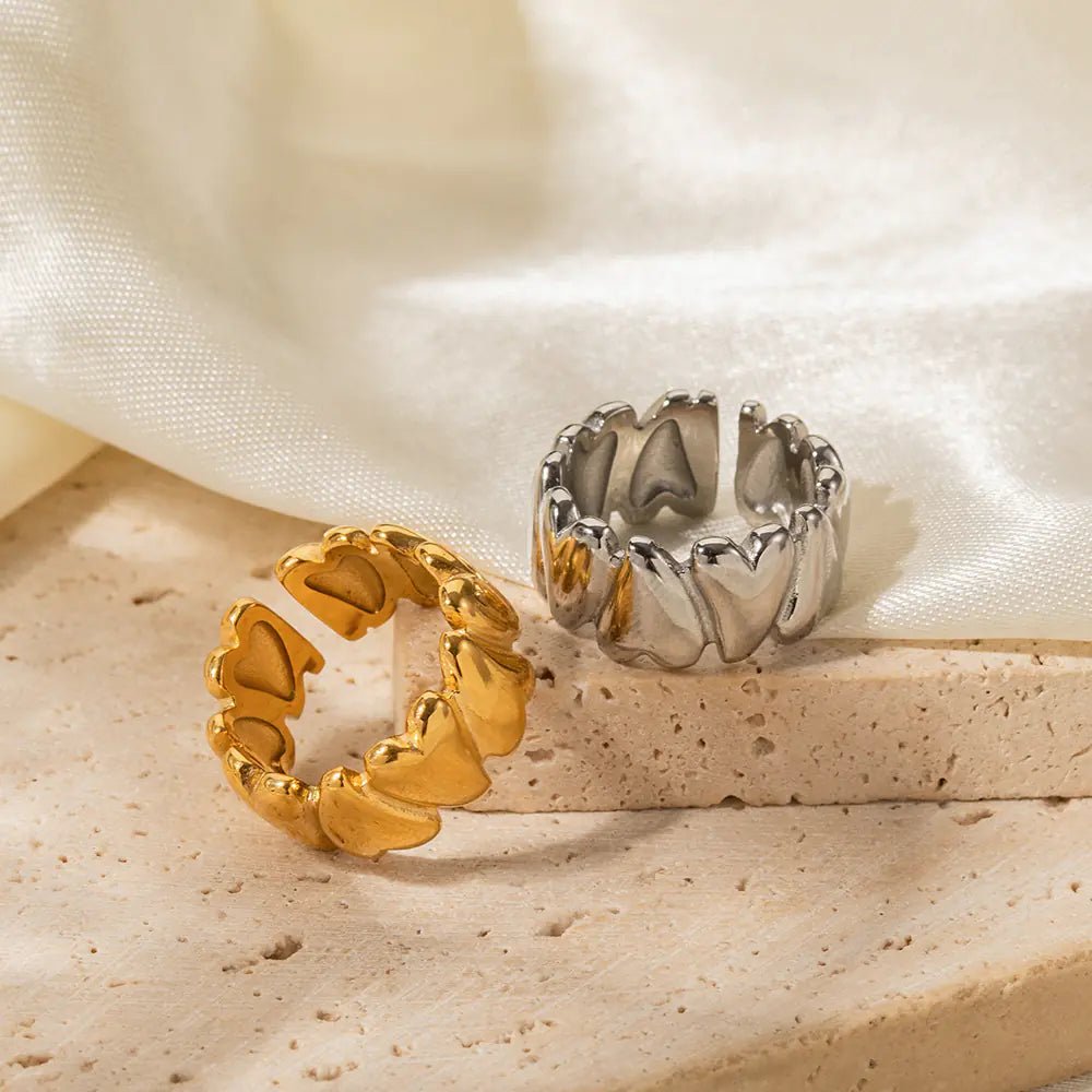 Elena Gold Plated Fashion Ring - Fallon Gifts