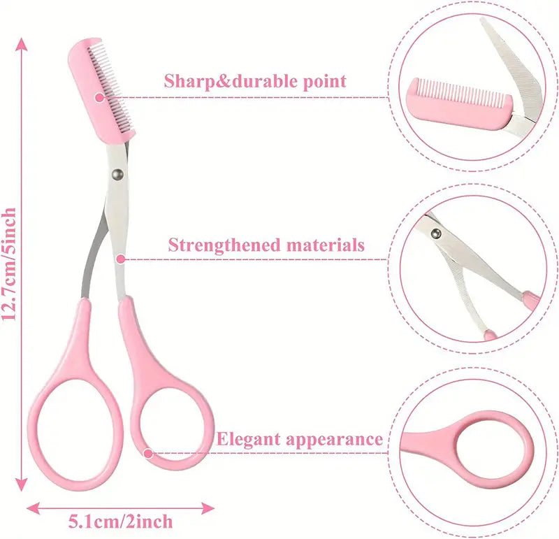 Eyebrow Scissors and Comb Grooming Set - Fallon Gifts