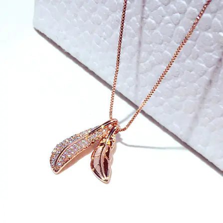 Fashionable Korean Style Leaf Pendant Choker Necklace - Fallon Gifts