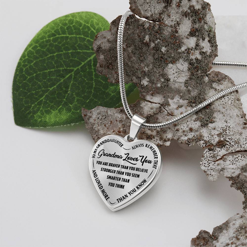 Grandma Loves You Heart Necklace - Fallon Gifts