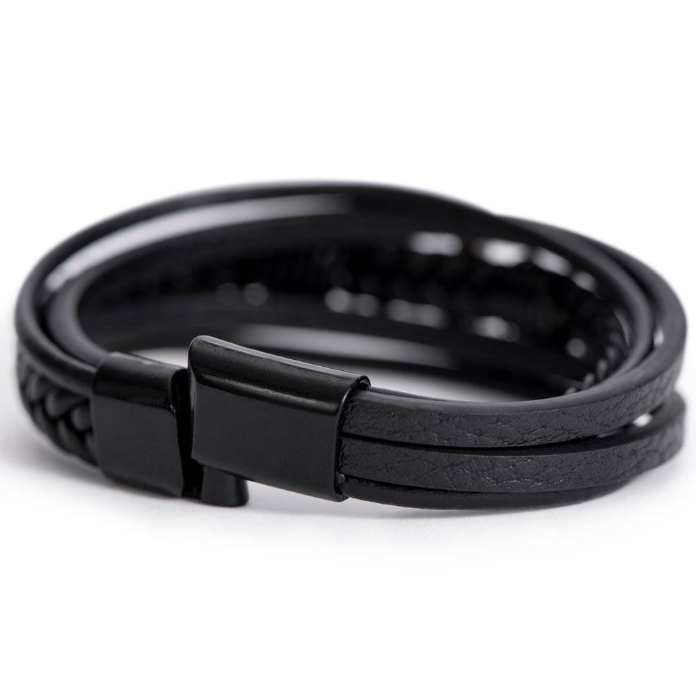 Hold Tightly - Cross Leather Bracelet - Fallon Gifts