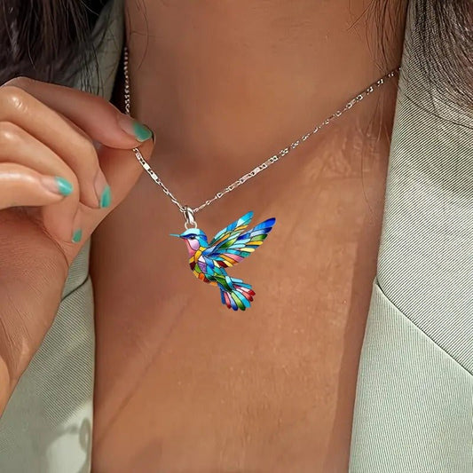 Hummingbird Earrings & Necklace 3 - Piece Set - Fallon Gifts