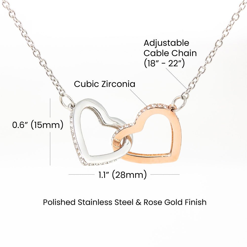 Interlocking Hearts Necklace - Fallon Gifts
