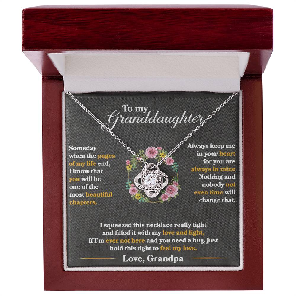 Keep Me In Your Heart - Love Knot Necklace - Fallon Gifts