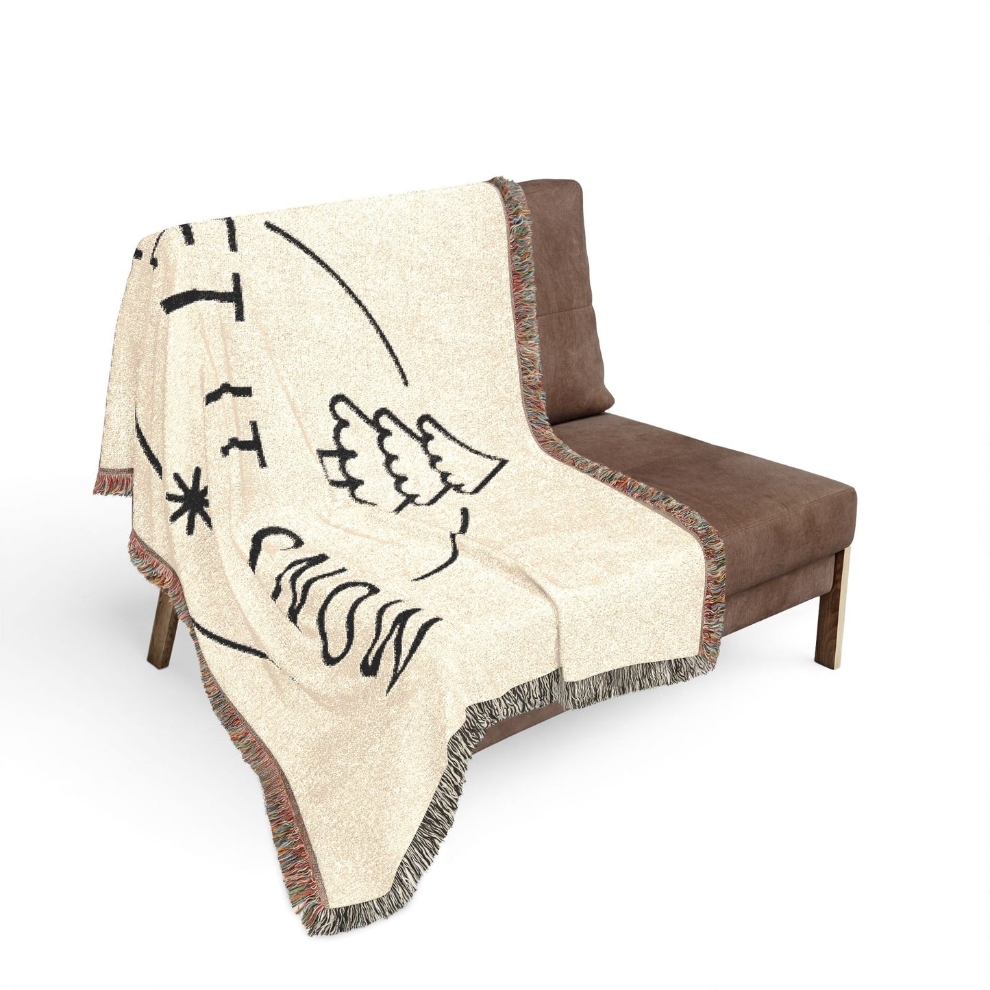 Let It Snow Holiday Tree Woven Blanket - Fallon Gifts