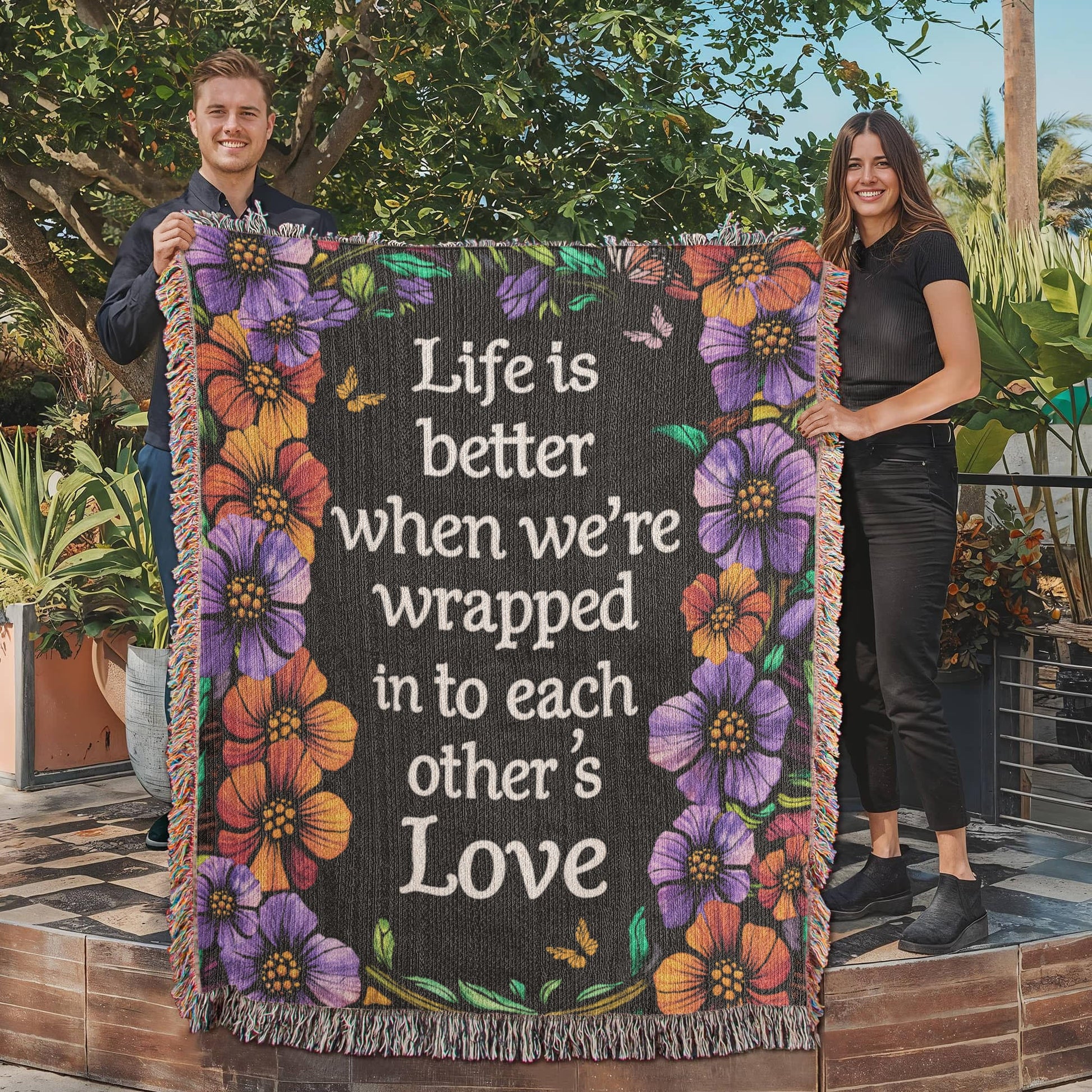 Life is Better With You - Heirloom Blanket - Fallon Gifts