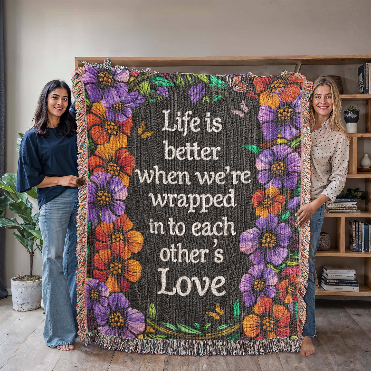 Life is Better With You - Heirloom Blanket - Fallon Gifts