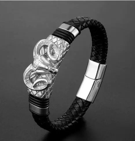 Men's Constellation Stainless Steel Braided Bracelet - Fallon Gifts