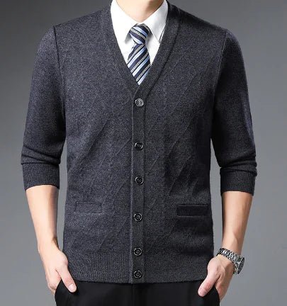 Men’s Executive Knitted Cardigan - Fallon Gifts