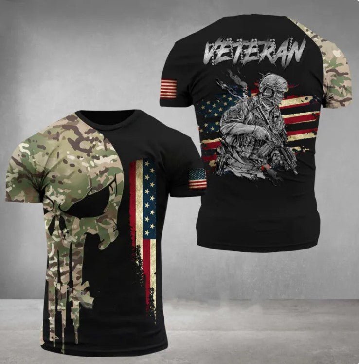 Military Printed 3dT-Shirt - Fallon Gifts