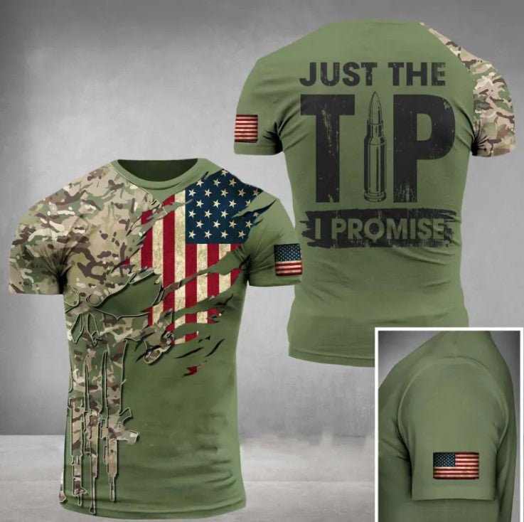 Military Printed 3dT-Shirt - Fallon Gifts