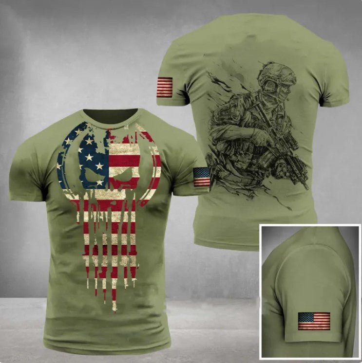 Military Printed 3dT-Shirt - Fallon Gifts