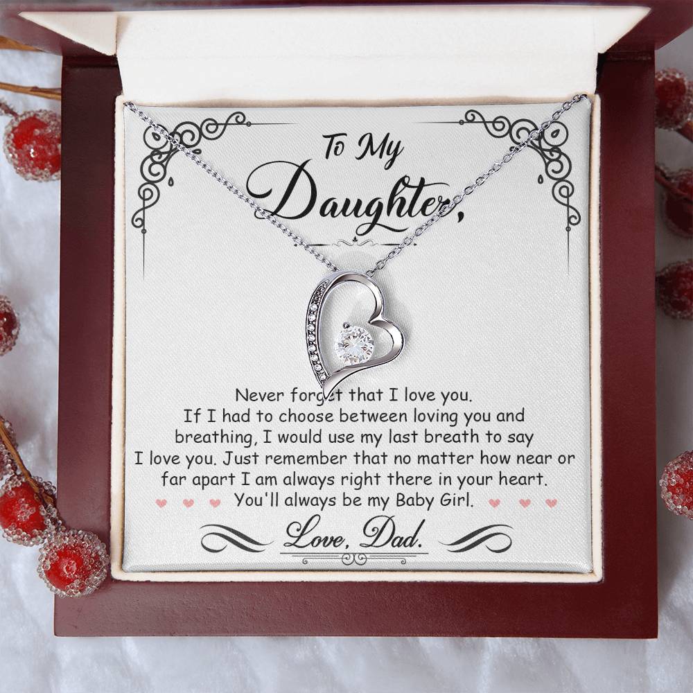 My Baby Girl Forever Love Necklace - Fallon Gifts