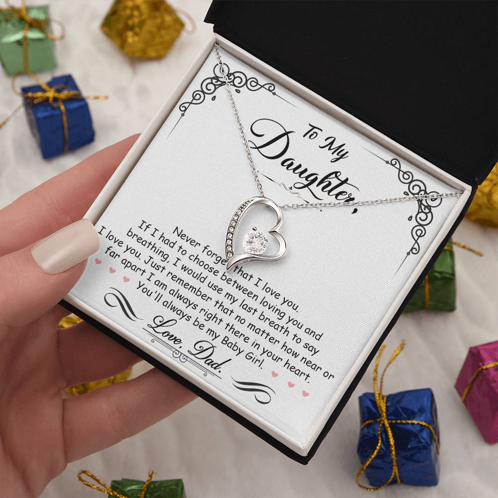 My Baby Girl Forever Love Necklace - Fallon Gifts