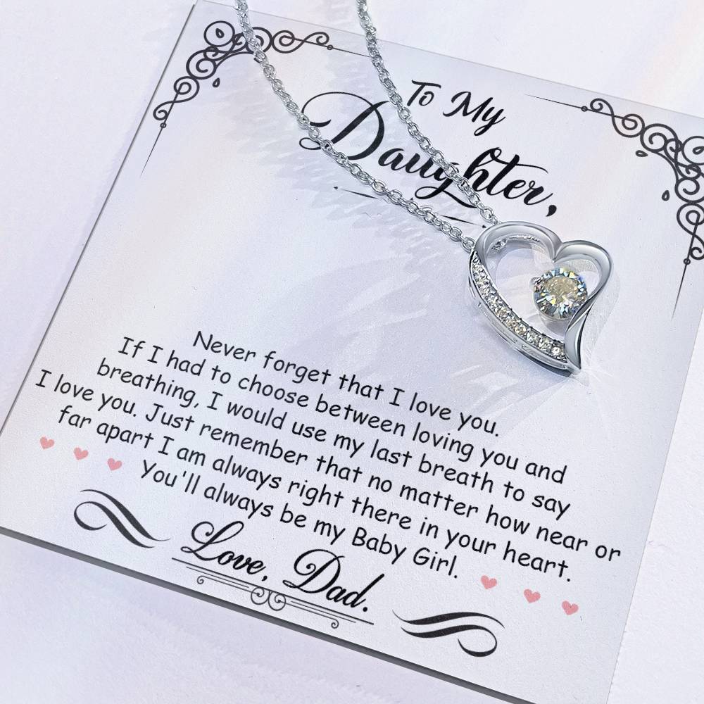 My Baby Girl Forever Love Necklace - Fallon Gifts