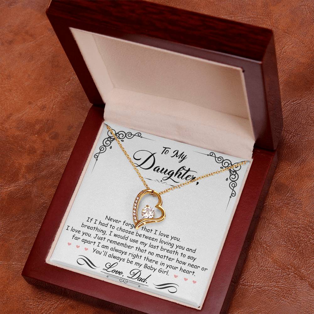 My Baby Girl Forever Love Necklace - Fallon Gifts