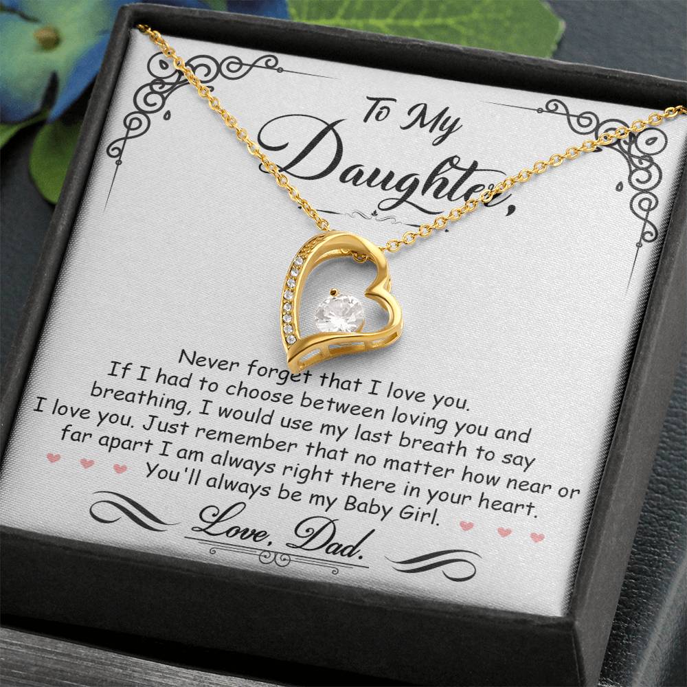 My Baby Girl Forever Love Necklace - Fallon Gifts