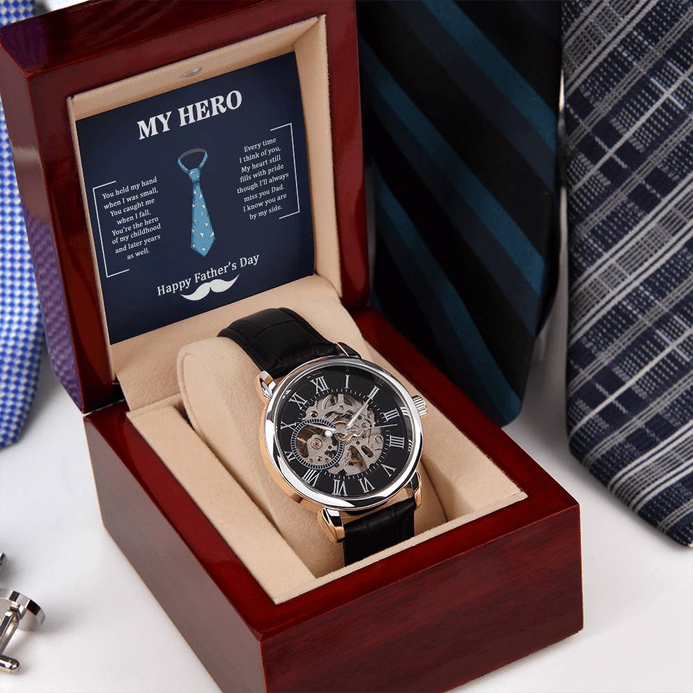My Hero Dad - Openwork Watch - Fallon Gifts