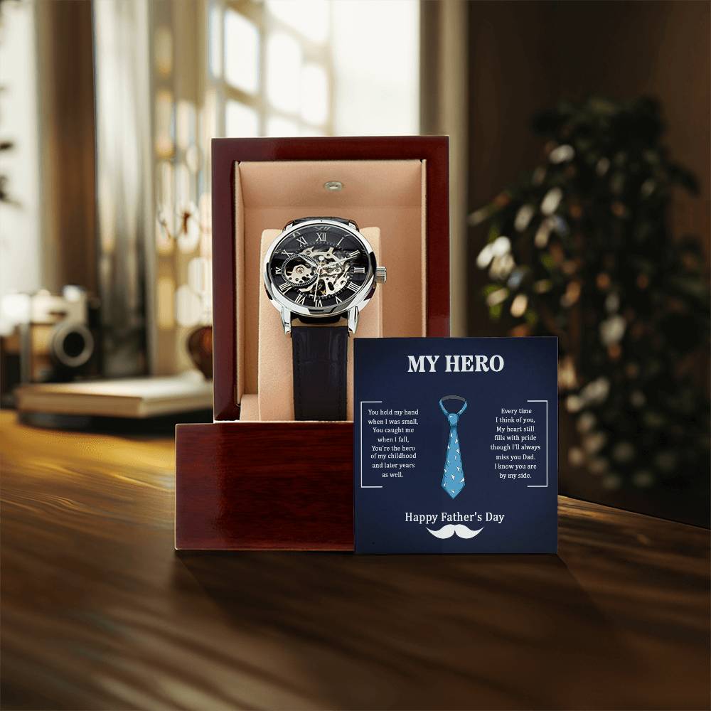 My Hero Dad - Openwork Watch - Fallon Gifts