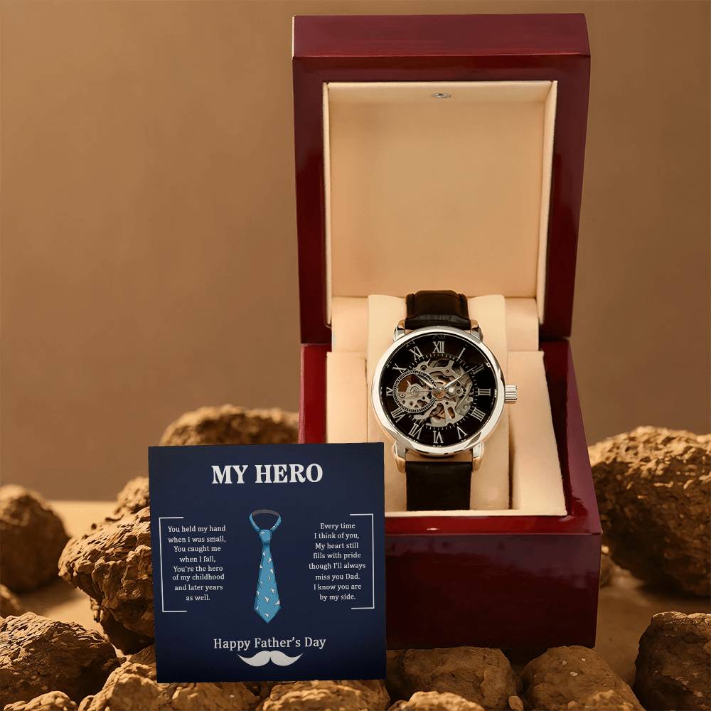 My Hero Dad - Openwork Watch - Fallon Gifts