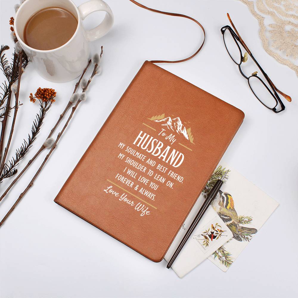 My Soulmate and Best Friend - Leather Journal - Fallon Gifts